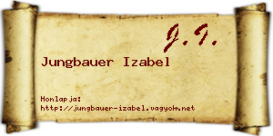 Jungbauer Izabel névjegykártya